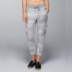 Lululemon Carry And Go Pant II Righteous Stripe Silver Spoon